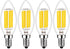E14 LED Bulb Dimmable 60W Equivalent 2700K Warm White, E14 Light Bulbs European Base 6W 600Lumens AC120V, E14 Edison Bulb for Turkish Lamp Light B...