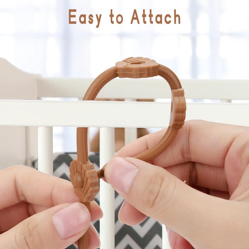 4 Pack Toy Safety Straps for Baby, Silicone Baby Bottle Harness Straps?Sippy Cup Leash?Baby Teether Pacifier Holder Clips for Stroller, High Chair...
