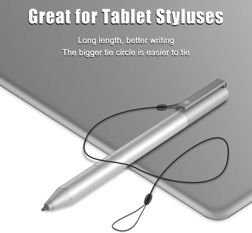High-Elasticity Plastic Tether Lanyard for Touch Pens, Retractable Anti-Lose Coil Spring Straps for Tablets and Drawing Pens, Perfect Pen Leash Co...