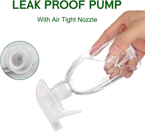 Empty Clear Plastic Spray Bottles 13.5oz/400ml Adjustable Nozzle Mist/Stream Water Spray Bottle Heavy Duty Spraying Bottles Plant Mister Spray Bot...