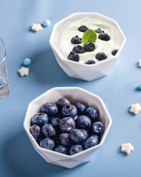 DELLING Ramekins 8 oz, Creme Brulee Ramekins, Porcelain Ramekins Oven Safe, Geometric Style Ramekins for Baking Souffle, Ice Cream, Snack, Charcut...