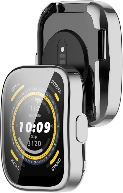 5Pack Screen Protector Cases Compatible with Amazfit Bip 5 Smart Watch 1.91inch Screen Protector Case Protective Case Intended for Amazfit Bip 5...