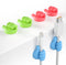 12Pcs Cable Clips, Fun Cord Holders, Silicone Thumb Wall Hooks, Cord Organizer for Desk Wall Car Nightstand, Cord Clips, Wire Holders, Phone USB C...