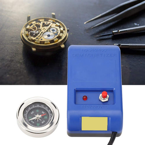 Electrical Demagnetizer Tools, Watch Repair Degausser, Set, Portable Design, for Watch Repair Degausser (US Plug)...