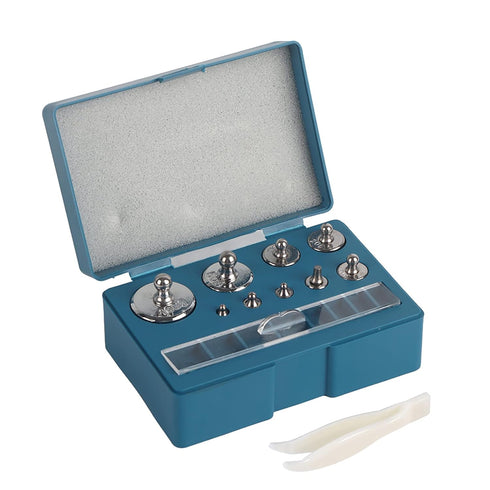 17Pcs Calibration Weight Set Jewellery Calibration Weight for Scale Test Jewelry, 10mg-100g No.45 Steel Scale Weight Scale Equilibrium Calibration...
