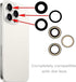 3pcs/Set Camera Lens Replacement for iPhone 15 Pro 6.1 inch Camera Lens Rear Glass Replacement with Pre-Installed Adhesive + Repair Tool Kit, Anti...