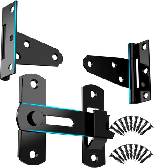 2 Inch T Strap Hinges, 2 Pack Tee Hinge, T-Gate Hinges, Gate Strap Hinges, Wooden Fences, Barn Door, Shed Doors,Cabinet Door,Pet house Door,Closet...