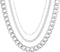 18K Gold Plated U Shaped Bamboo Lock Chain Paperclip Chains Adjustable Necklace for Women Gold Plated Jewelry...