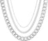 18K Gold Plated U Shaped Bamboo Lock Chain Paperclip Chains Adjustable Necklace for Women Gold Plated Jewelry...