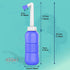 2PCS Pink+Blue Portable Bidets +Water Seal Cap - 15oz Peri Bottle for Postpartum Perineal Care- Baby Travel Bathing kit, Travel Bidet Bottle - 450...