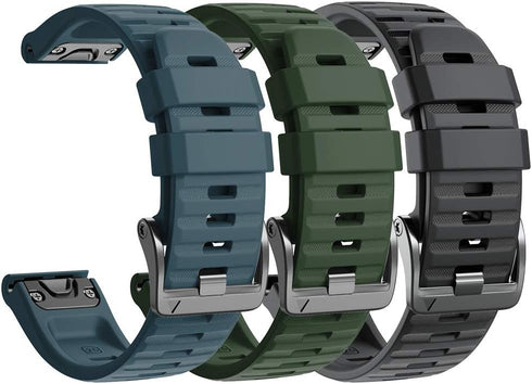 NotoCity Compatible with Fenix 6X Pro Band 26MM - Watch bands For Fenix 6/Fenix 5X/Fenix 3/HR/Tactix/Descent MK1/D2 Delta PX/D2 Charlie(Black/slat...