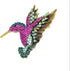 Rhinestone Hummingbird Brooches for Women Cute Bird Style Jewelry Animal Brooch Pin Good Gift...