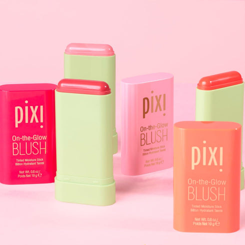 Pixi On-the-Glow Blush, Hydrating Tinted Moisture Blush Stick with Ginseng, Aloe Vera & Fruit Extracts, For Cheeks & Lips, 19g / 0.6oz, Paraben-Fr...