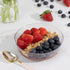 Blue Sky Edge Clear Bowls - 16 oz (10 Count) Disposable Round Plastic Bowls for Parties, Events & Special Occasions...