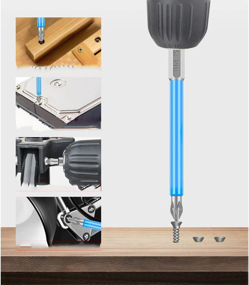 10Pcs Anti Slip Phillips Cross Slot PH2 Short Screwdriver Bit Set 1/4 Inch Hex Shank 90mm Length S2 Steel with Magnetic Tip for Power Screwdriver ...