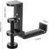 all aluminum foldable headphone holder for desk, headphone hook for desk,backpack hook for desk,space save universal headphone stand for gaming PC...