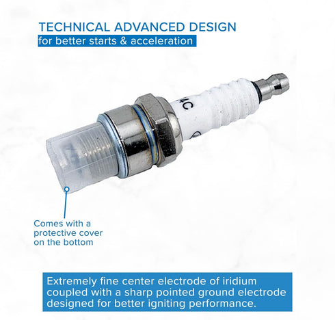 AlveyTech Z4C Spark Plug for 80cc 2-Stroke Bicycle Engine Kits...