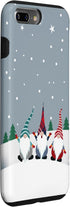 iPhone 7 Plus/8 Plus Christmas Gnomes Plaid Stripes Pattern Holidays Snow Winter Case...