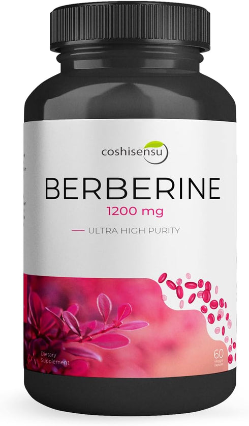 Berberine HCI 1200mg - Premium Berberine Supplements - 60 Capsules Maximum Strength HCI - Non-GMO - Made in USA...