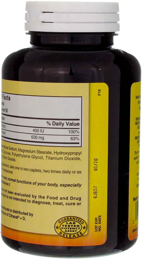Nature's Blend Calcium Citrate with D3 100 Cplts...