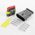 10 Kit 4 Pin Connector, 20-16 AWG Waterproof Electrical Automotive Wire Connector, 1.5mm Series Terminals Male Female Car Harness Plug Sets...