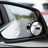 Ampper 2" Round Blind Spot Mirror, 360 Degree Adjustabe HD Glass and ABS Housing Convex Round Stick-On Mirror for Car (Black, Pack of 2)...