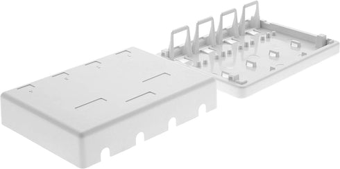 Networx Keystone Jack Surface Mount Boxes (4 Port, White)...