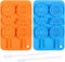 Webake Ice Cube Trays Silicone Fruit Molds, Ice Cube Fruit Popsicle Molds with Reusable Sticks, 2 Pack Giant Lollipop Mold, Fruit Shape Chocolate ...