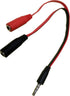 3.5mm Headphone Microphone Splitter Audio Y Splitter Adapter 1/8 TRRS 1 Male to 2 Female Audio Adapter Cable for MP3 Laptop PC Gaming Headset 6.3 ...