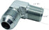 1 Piece 5/8" Male JIC (7/8"-14 Tpi) x 1/2" Male NPT Hydraulic Fitting 37° Flare to 90° Elbow Pipe Adapter...
