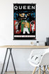 Trends International Queen - Live Magic Wall Poster, 22.375" x 34", Premium Poster & Clip Bundle...