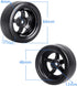 Hobbypark 12mm Hex 1/10 RC Drift Tires Hard Plastic and Wheels for Tamiya HPI Traxxas Kyosho Redcat HSP 1:10 Scale RC Drift Car Drifting (Set of 4...