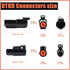 JRready ST6286 1 Pin DTHD Connector 4 Sets,IP67 Waterproof Single Terminal Connectors for Heavy-duty Applications,Contact Size 12 Crimp Wire Gauge...
