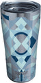 Tervis Neo Deco Blue Triple Walled Insulated Tumbler Travel Cup Keeps Drinks Cold & Hot, 20oz Legacy, Stainless Steel...