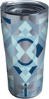Tervis Neo Deco Blue Triple Walled Insulated Tumbler Travel Cup Keeps Drinks Cold & Hot, 20oz Legacy, Stainless Steel...