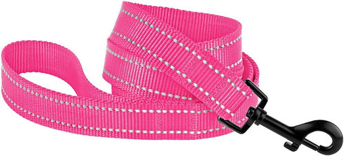 CollarDirect Nylon Dog Leash 5ft for Daily Outdoor Walking Running Training Heavy Duty Reflective Pet Leashes for Large, Medium & Small Dogs (L, P...