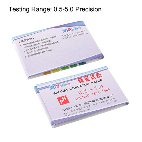 uxcell PH Test Strips 0.5-5.0 Indicator Paper Lab Litmus Tester 80in1 Kit for Water Food Pool Aquarium Testing Alkaline Acid...