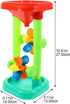 Water Wheel Toy 1 Set Plastic Kids Beach Sandbox Toys Outdoor Beach Sand Hourglass Water Sifting Funnel for Summer Beach Sand Table (Random Color)...