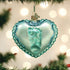 Old World Christmas Ornaments Baby Boy's Footprint Glass Blown Ornaments for Christmas Tree...
