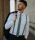 Mantieqingway Skinny Ties for Men,Cotton Linen Neck Tie for Daily Dress,Weddings, Groom, Groomsmen, Missions, Dances...