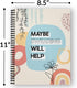 Softcover Swearing Helps 8.5" x 11" Snarky Spiral Notebook/Journal, 120 College Ruled Pages, Durable Gloss Laminated Cover, Black Wire-o Spiral. M...