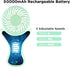 OUTXE Personal Necklace Mini Fan 3000mAh Hands-Free Portable Fan USB 3 Settings, Folding Electric Cooling Fan Handheld Fan...