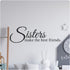 My Vinyl Story - Sisters Make The Best Friends - Large Inspirational Wall Decals for Bedroom Family Nursery Home Decal Quote Word Sayings Sticker ...