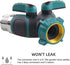 2 Pack Hose Splitter,2 Way Heavy Duty Garden Faucet,Garden Y Hose Connector Metal Body,Garden Hose Y Splitter for Outdoor and Indoor Use...