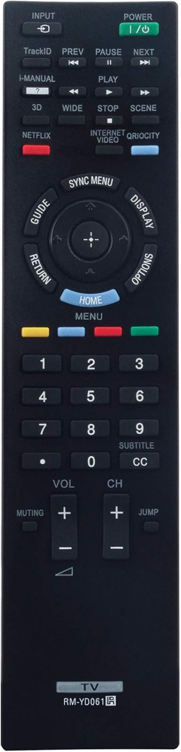 RM-YD061 Replacement Remote Control fit for Sony TV KDL-32EX720 KDL-32EX729 KDL-40EX720 KDL-40EX400 KD-46HX729 KDL-46HX729 KDL-46EX720 KD-55HX729 ...