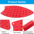 2 Pcs Silicone Iron Rest Pads Mat Iron Hot Heat Resistant Protective Pads for Ironing Board Curling Irons Flat Irons(Red)...