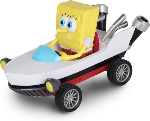 Nick Kart Racers - Pull Back SpongeBob Boatmobile; Straight from The game “Nickelodeon Kart Racers 3: Slime Speedway”; No batteries required; Grip...