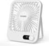 Desk Fan Battery Operated, USB Rechargeable Fan, 2400mAh 180° Quiet Personal Fan With Power Display, 100 Speeds Adjustable Table Fan for Desktop, ...