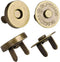 Mini Skater Magnetic Button Clasp Snaps for Sewing Craft Bag Clothing Scrapbooking No Tools Required, 6-Pack (18mm, Bronze)...