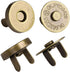 Mini Skater Magnetic Button Clasp Snaps for Sewing Craft Bag Clothing Scrapbooking No Tools Required, 6-Pack (18mm, Bronze)...